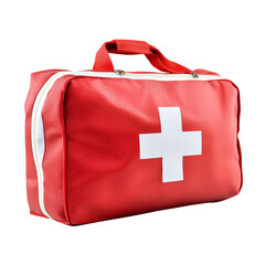 Portable First Aid Kit Bag, Red Medical Emergency Supplies