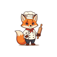 Cute wolf Cartoon Vector Icon Illustration Animal Nature Icon Concept Isolated Premium Vector