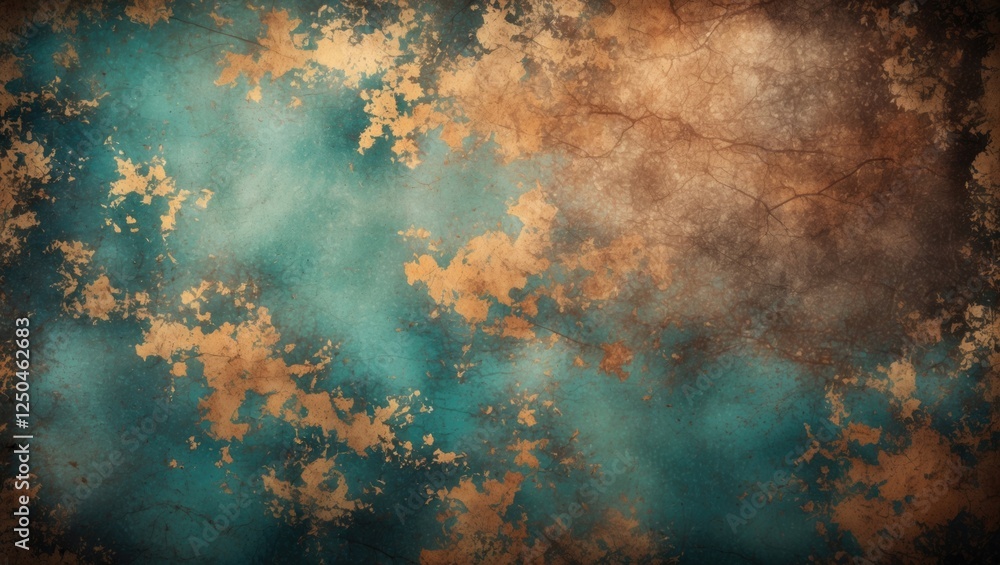 Poster abstract vintage texture with earthy tones and soft blues creating a rustic, artistic backdrop for c