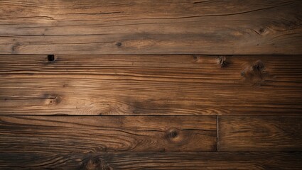 Fototapeta premium Textured rustic wooden board surface with natural grains and knots ideal for backgrounds and decorative designs.