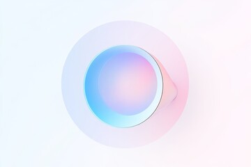 Pastel Circle Abstract Design - Abstract image featuring a pastel-colored circle and cone shape, creating a modern and minimalist design. Perfect for backgrounds or design inspiration.