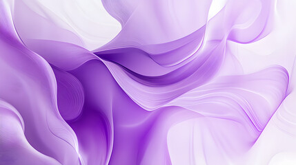 Obraz premium abstract background with purple and white wave shapes like moving fabric for beauty banner background.