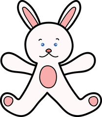 토끼 인형 일러스트