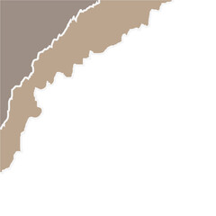 Abstract Torn Paper Corner