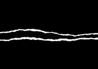 torn paper edge, jagged white line, black background, high contrast, minimalist composition, abstract texture, ripped paper, monochrome artwork