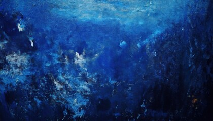 Obraz premium deep blue abstract texture resembling oceanic depths and cosmic clouds for creative background or wall art