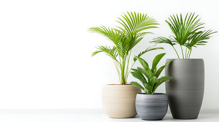 Fototapeta premium Indoor plant display in minimalist style modern home photography bright environment close-up view natural aesthetics