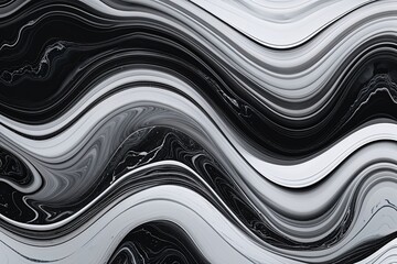 Modern Abstract Monochrome Marble Waves Fluid Gradient Texture for Web Design