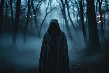 Mysterious Misty Phantom in Dark Depths of Twilight