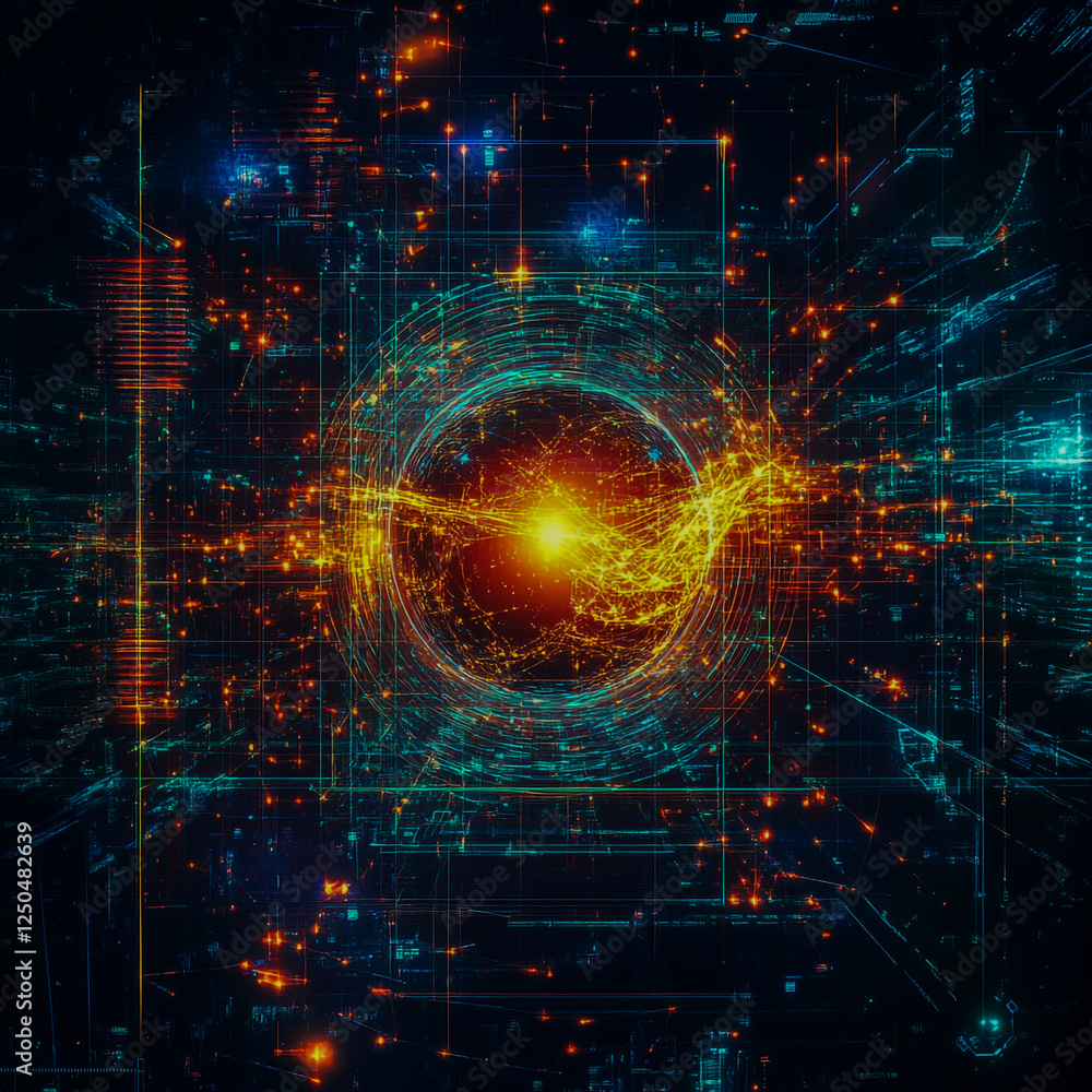 Poster quantum computing (technology) offers unparalleled computational power for solving complex problems 