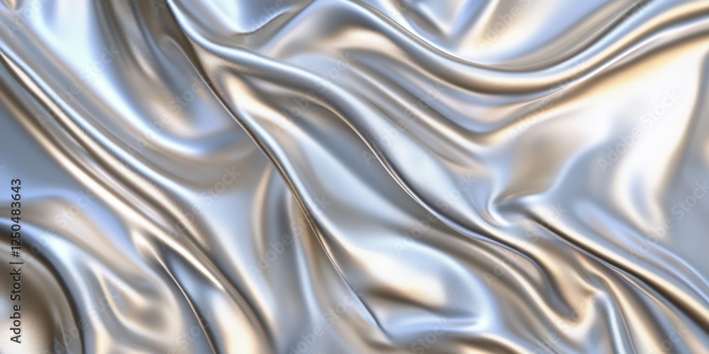 Aufkleber smooth and flowing silver background with subtle gradients for elegant and artistic designs, ideal f
