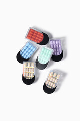 False Nails isolated jpeg + clipping path. Fake Nail is isolated on a White background. Art nail...