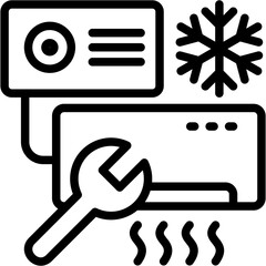 Fototapeta premium Ac Installation icon