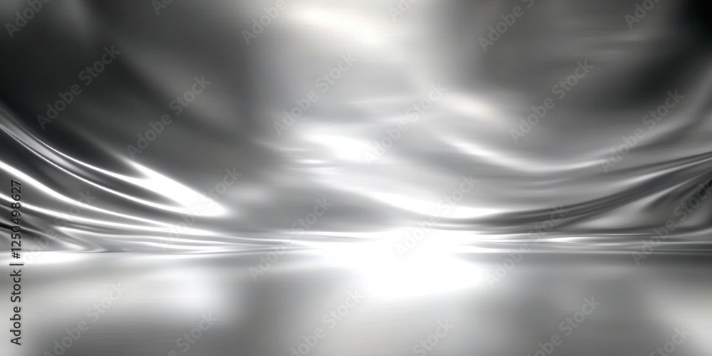 Poster abstract silver background with smooth lines and soft textures for modern art and design concepts, i