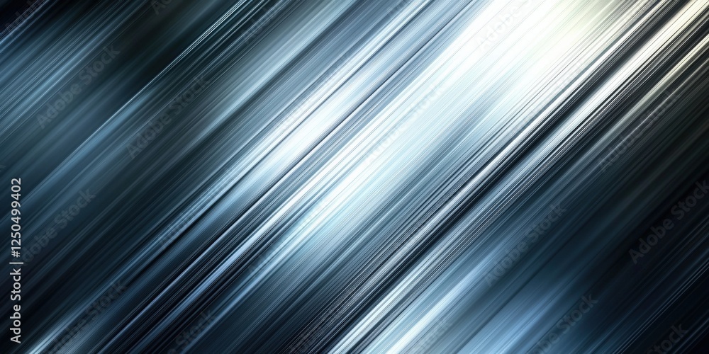 Poster smooth silver abstract background featuring soft lines with gradients creating a modern and elegant 