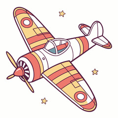 vector illustration of airplane