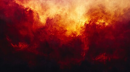 Fiery Dramatic Sky