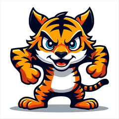 Baby tiger vector art