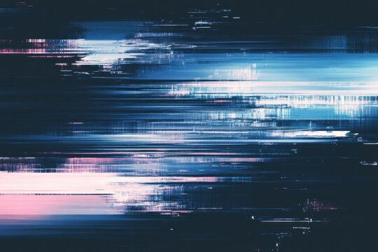 Glitchy textured blue backdrop with grain and noise, ideal for digital art, trendy visual media projects, and innovative overlays in contemporary design aesthetics