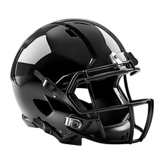 Fototapeta premium Black Sports Helmet Isolated on Transparent Background
