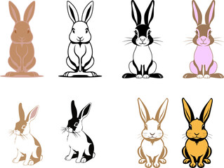 A delightful gathering of rabbits