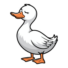 Obraz premium duck logo vector Art & Illustration, duck vector.