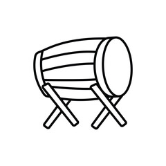 bedug drum icon vector design logo