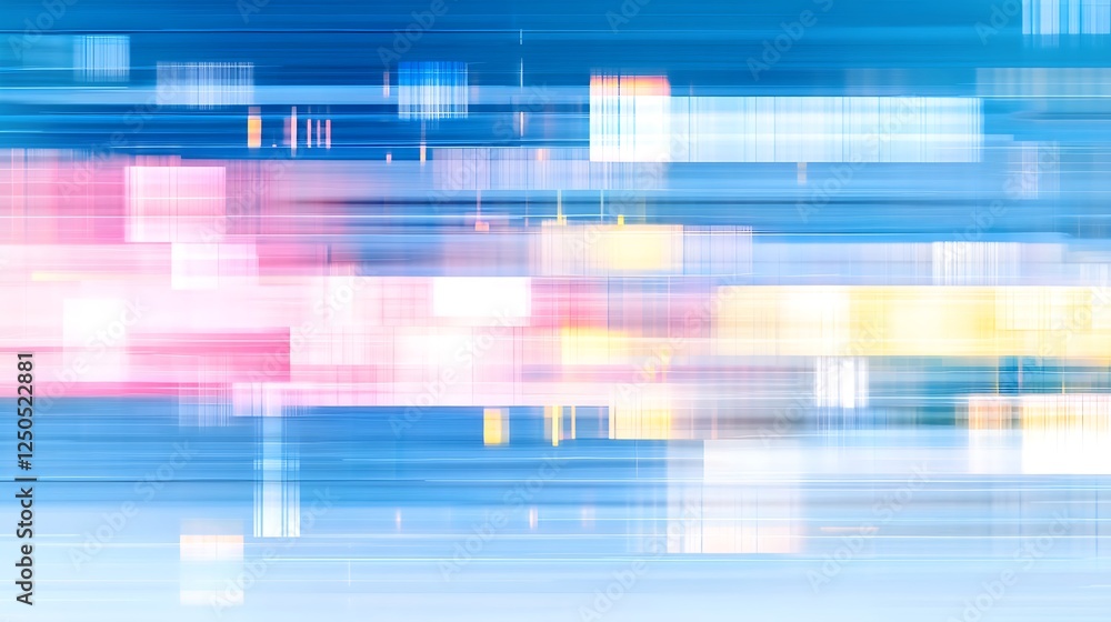 Poster a colorful abstract motion background with blurred lines and soft hues