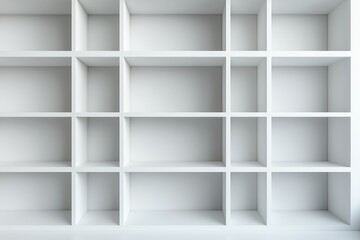 Shelves Blank Wobbler Square Mockup - 3D Illustration Render