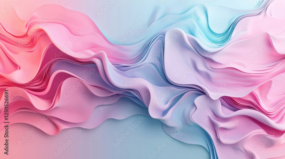 Poster dynamic abstract waves digital art visual design contemporary environment artistic viewpoint fluid m
