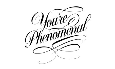 Appreciation Congratulate Saying quote Calligraphy & Script Typography