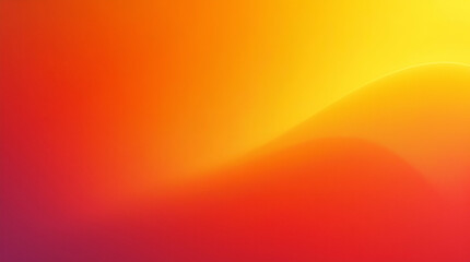 Vibrant Abstract Gradient Background in Warm Tones of Red, Orange, and Yellow with Smooth Blurred Waves and Soft Light Effects, Perfect for Modern Design, Digital Art, and Creative Graphic Projects