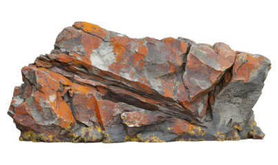Red and gray rock formation, outdoors, textured surface, geological study, landscape design
