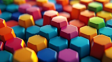 Interwoven hexagonal nodes illustrating collaborative strategy visuals