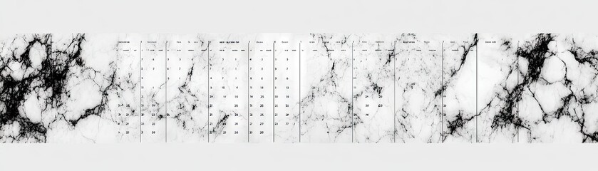 Black and white marble texture banner