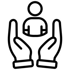 Obraz premium Care Icon