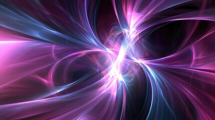 Obraz premium Vibrant Abstract Background with Colorful Light Waves and Flowing Patterns in Shades of Blue, Pink, and Purple, Ideal for Artistic and Creative Projects