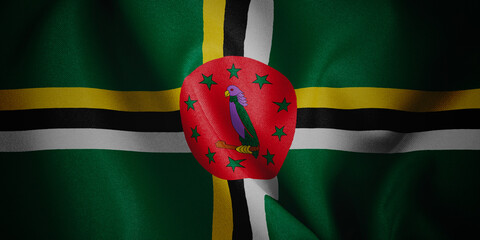 Dominica. Flag. Symbol of state power.