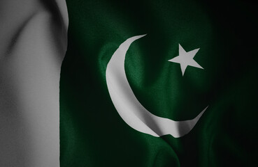 Pakistan. Flag. Symbol of state power