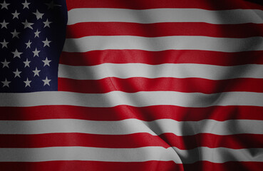 United States. Flag. Symbol of state power