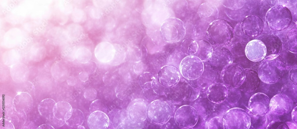 Poster intricate purple bubble pattern with soft background ideal for adding text or logo