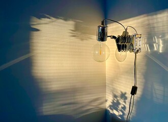 Light bulb on the wall