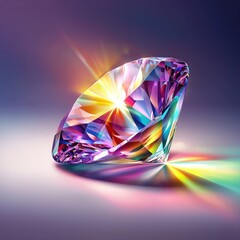 Brilliant diamond reflection studio image abstract close-up luxury concept