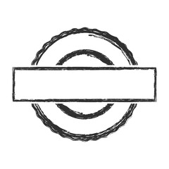 Blank grunge rubber stamp with space for text