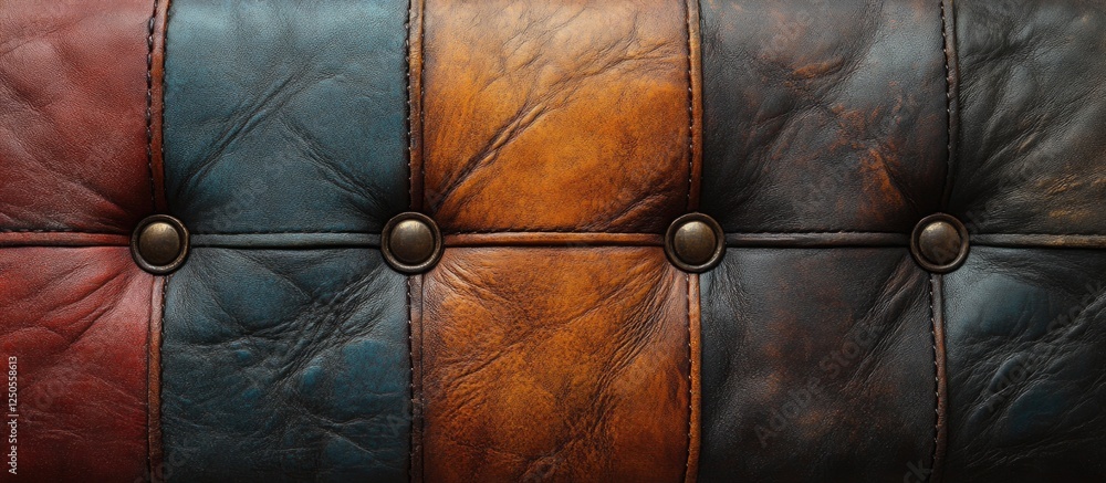 Poster leather texture background featuring three distinct tints perfect for design projects and creative c