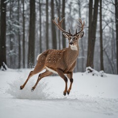 deer in winter