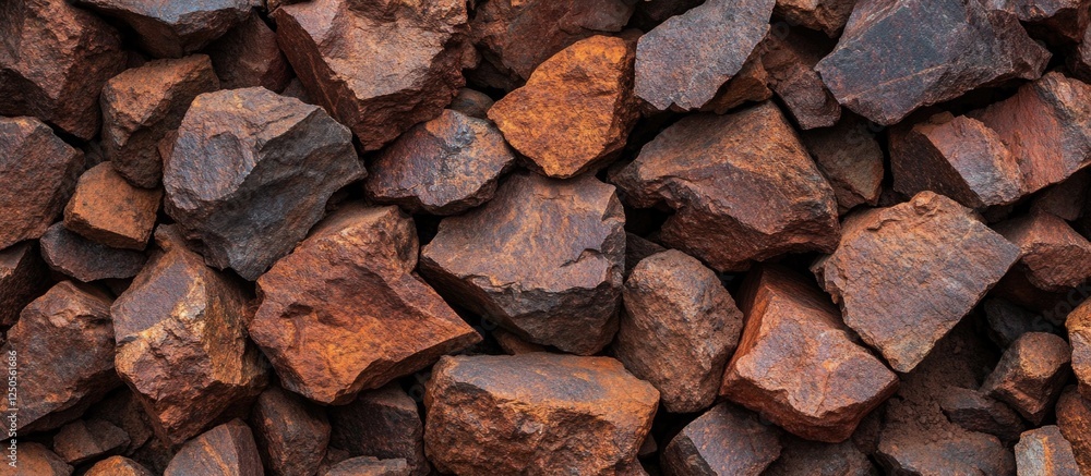 Poster laterite stone texture showing rich reddish-brown colors and natural patterns ideal for background d