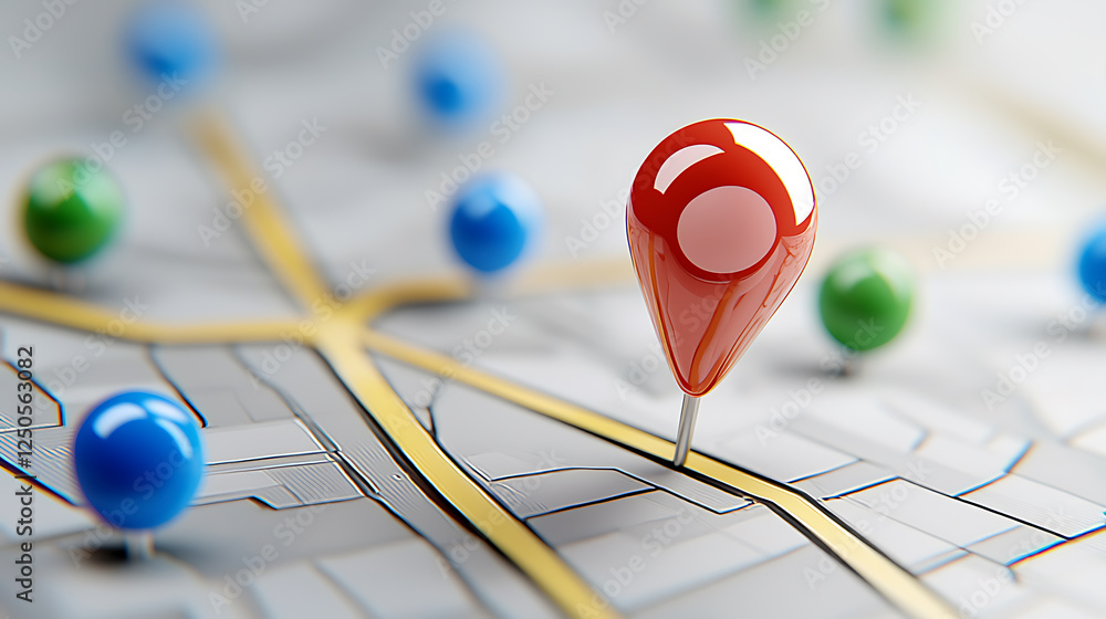 Poster exploring digital mapping technology urban environment infographic interactive design aerial perspec