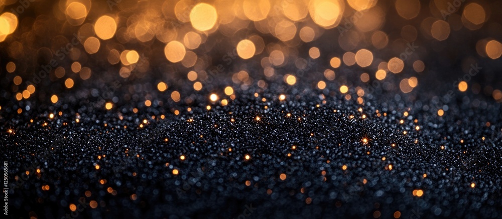 Aufkleber glittering iron dust texture with bokeh background in warm tones for artistic and design application