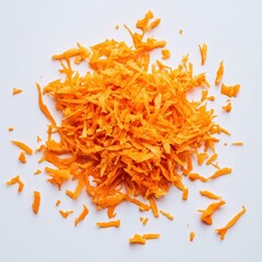 Grated Carrots Orange Vegetable Food raw